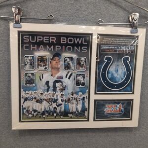 Super Bowl Champions Indianapolis Colts Matted Photo 2007